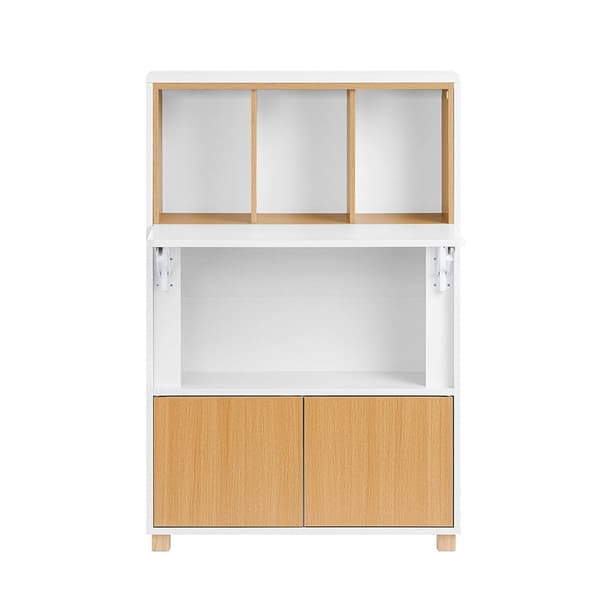 Hopfällbart skrivbord, FWT107-WN, 70x59x108 cm, Brun