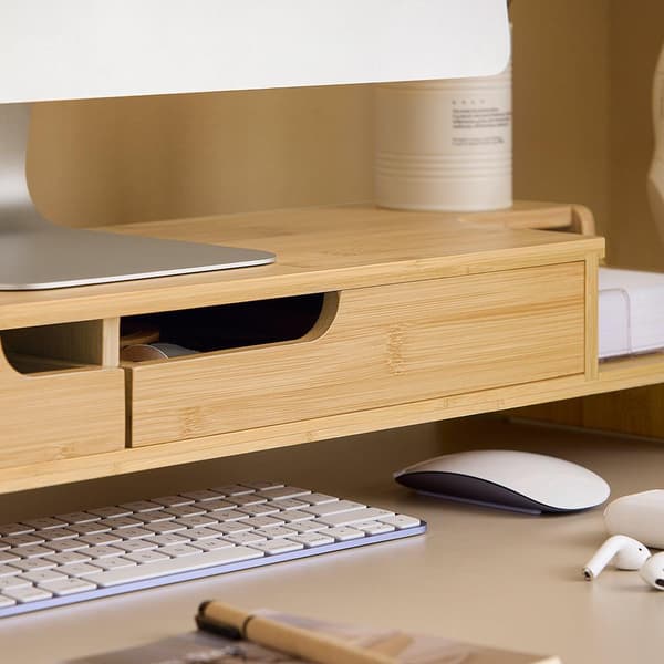 Monitorstativ, BBF12-N, 60x22x12 cm, Brun