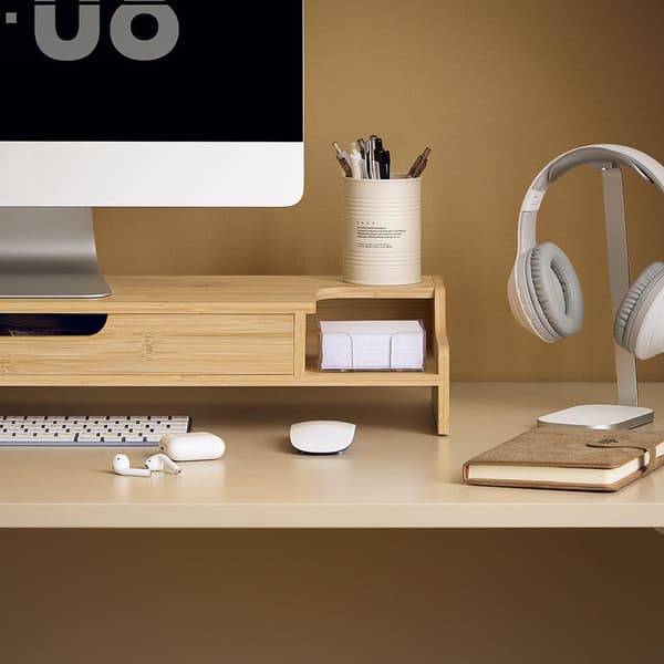 Monitorstativ, BBF12-N, 60x22x12 cm, Brun