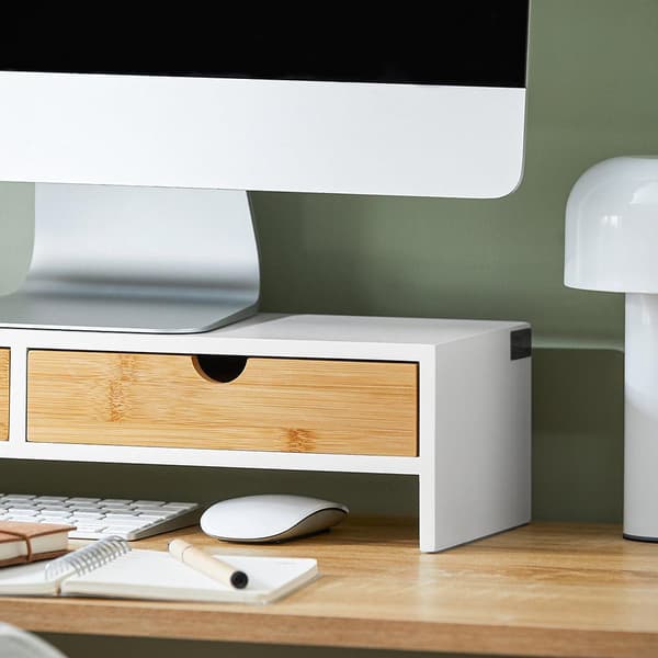 Monitoriteline, BBF02-WN, 47x18x11 cm, Puu