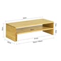Miniatyrbillede 3 af 5: Monitorstativ, BBF07-N, Længde 52-104 cm Bredde 22 cm Højde 15 cm, Brun