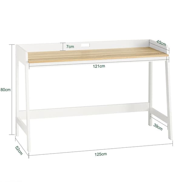 Skrivebord, FWT41-WN, 121x45x73 cm, Brun