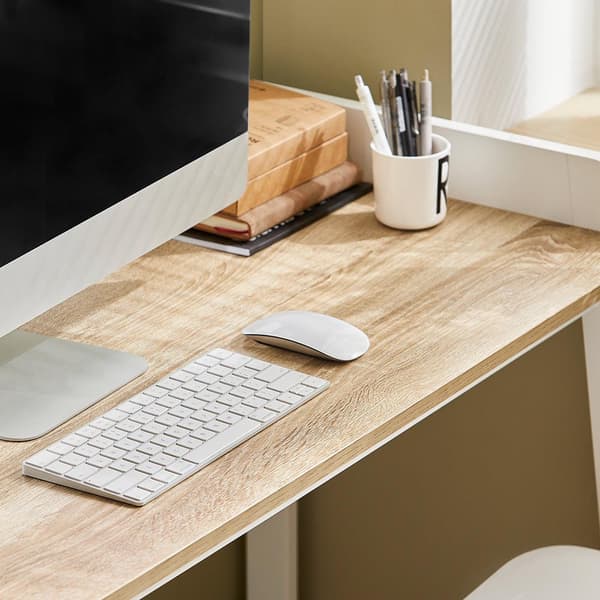 Skrivebord, FWT41-WN, 121x45x73 cm, Brun