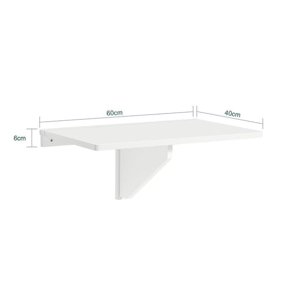 Vægmonteret Foldebord, FWT03-W, 60x40 cm, Hvid