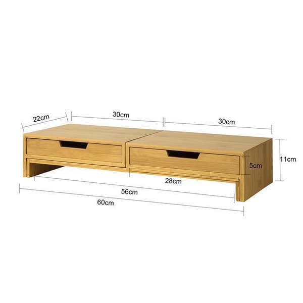 Monitoriteline, BBF04-N, 60x22x11 cm, Ruskea