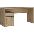Miniatyrbild 3 av 6: Bureau rätt MODULTRICK - Ek/Mörkgrå - 140 x 52,7 x 72,5 cm