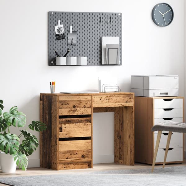 gammalt trä skrivbord Gammalt trä Konstruerat trä Medium