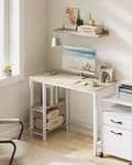 Miniatyrbild 2 av 6: Skrivbord, VASAGLE LWD47X, 50x100x76 cm, Beige