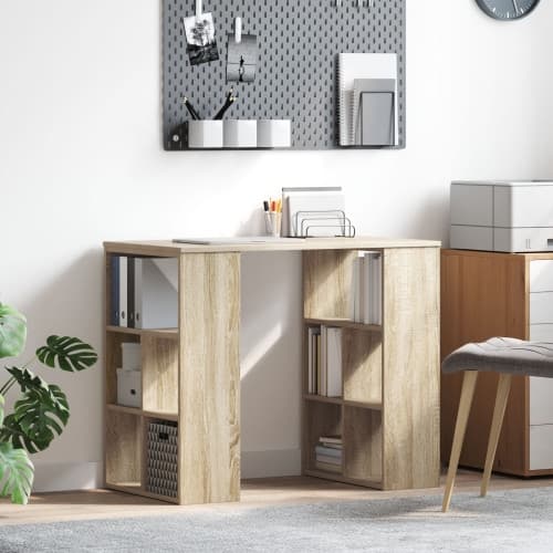 Hörnskrivbord Sonoma ek MDF Medium Sonoma Ek Hörnskrivbord
