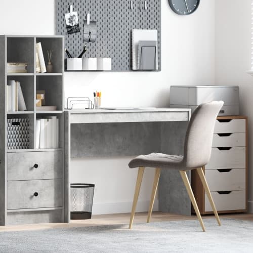 Skrivbord Betonggrå Spånskiva med betonggrå yta 100 x 40 x 76 cm