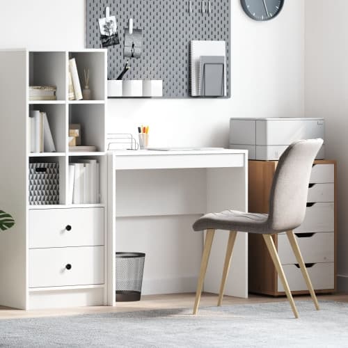 Skrivbord Vitt MDF 80 x 40 x 76 cm Enkelt Skrivbord
