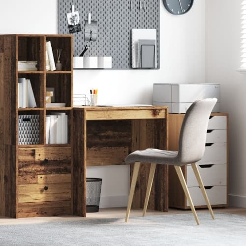 Skrivbord Gamla trä MDF 70 x 50 x 76 cm Enkel Skrivbord