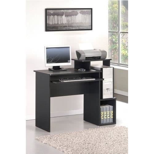 Skrivbord med papperskorg - Furinno - Econ Multipurpose Home Office - Svartbrun - Modernt - Design