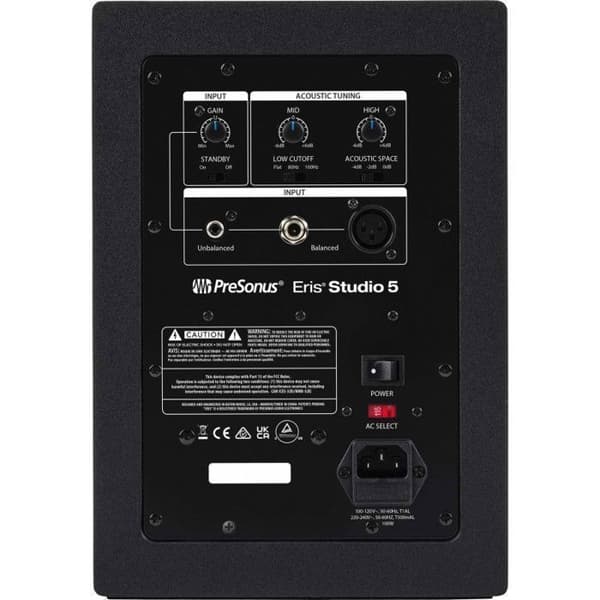 Presonus - 2777506127 - Eris Studio 5 5,25'' 2-vägs aktiv studiomonitor med EBM-vågledare