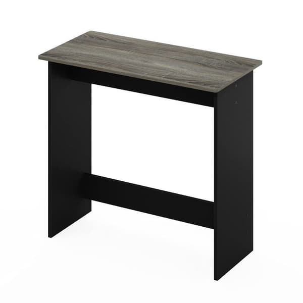 Furinno Skrivbord - 14035GYW - Simplistic Study Bord, French Oak Grå/Svart, One Size