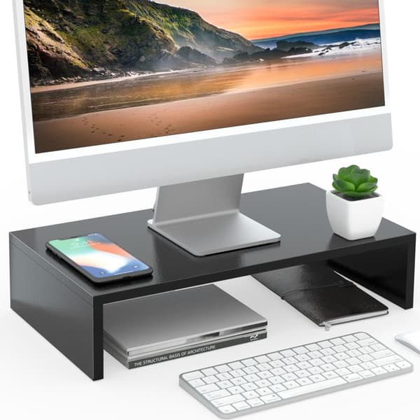 FITUEYES Trä Bärbar PC-bildskärm Riser Stand