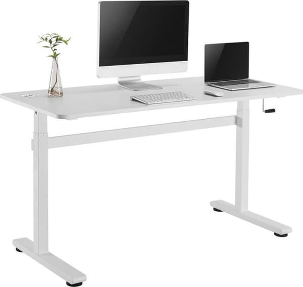Skrivbord - Ergo kontorsbordshöjare - Nierozpoznano - ER-401 B skrivbord vit 140 cm x 60 cm