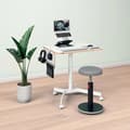 Miniatyrbild 2 av 2: Skrivbord Assis-Debout - LEITZ - Ergo - Pneumatisk Höjdjustering - Kapacitet 20kg - Litet Skrivbord 80 cm