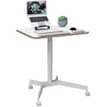 Miniatyrbild 1 av 2: Skrivbord Assis-Debout - LEITZ - Ergo - Pneumatisk Höjdjustering - Kapacitet 20kg - Litet Skrivbord 80 cm