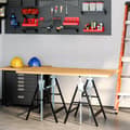 Miniatyrbillede 2 af 9: Stillads Stand, 68x58x80-130 cm, Sort