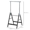 Miniatyrbillede 3 af 9: Savbuk, 68x56x80-130 cm, Sort