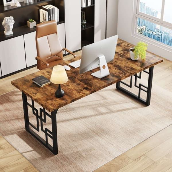 Rootz Executive Desk - Arbetsstation - Kontorsskrivbord - Robust och rymlig - 160 cm Längd x 80 cm Bredd x 75 cm Höjd - Ergonomisk design