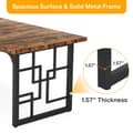 Miniatyrbild 6 av 8: Rootz Executive Desk - Arbetsstation - Kontorsskrivbord - Robust och rymlig - 160 cm Längd x 80 cm Bredd x 75 cm Höjd - Ergonomisk design