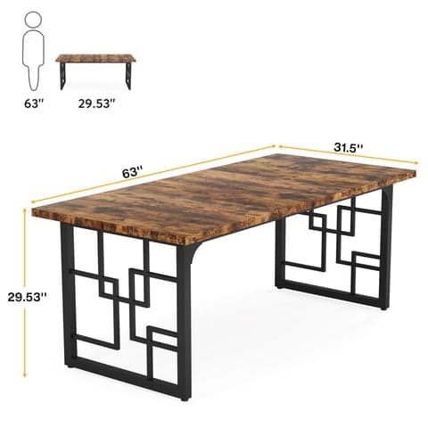 Rootz Executive Desk - Arbetsstation - Kontorsskrivbord - Robust och rymlig - 160 cm Längd x 80 cm Bredd x 75 cm Höjd - Ergonomisk design