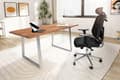 Pikkukuva 2 / 6: Rootz Solid Office -pöytä - Moderni kirjoituspöytä - Expression reunat - Luonnonpuun syyt - Puolisuunnikas metallijalat - 120cm x 60cm x 76cm