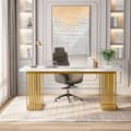 Miniatyrbild 3 av 7: Rootz Elegant Office Desk - Executive-bord - Studiebord - Rymligt och robust - 180 cm Bredd x 79 cm Djup x 78 cm Höjd