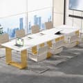 Miniatyrbild 4 av 7: Rootz Elegant Office Desk - Executive-bord - Studiebord - Rymligt och robust - 180 cm Bredd x 79 cm Djup x 78 cm Höjd