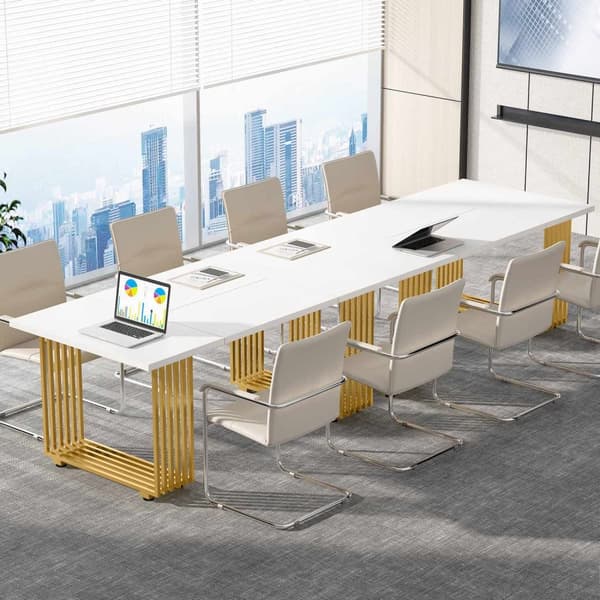 Rootz Elegant Office Desk - Executive-bord - Studiebord - Rymligt och robust - 180 cm Bredd x 79 cm Djup x 78 cm Höjd