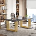 Miniatyrbild 5 av 7: Rootz Elegant Office Desk - Executive-bord - Studiebord - Rymligt och robust - 180 cm Bredd x 79 cm Djup x 78 cm Höjd