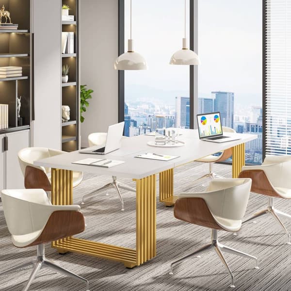 Rootz Elegant Office Desk - Executive-bord - Studiebord - Rymligt och robust - 180 cm Bredd x 79 cm Djup x 78 cm Höjd