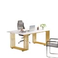 Miniatyrbild 1 av 7: Rootz Elegant Office Desk - Executive-bord - Studiebord - Rymligt och robust - 180 cm Bredd x 79 cm Djup x 78 cm Höjd