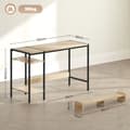 Miniatyrbild 3 av 6: Rootz Computer Table Desk - Study Desk - Home Office Desk - Justerbara hyllor - 120 cm x 48 cm x 85,5 cm