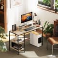 Miniatyrbild 2 av 6: Rootz Computer Table Desk - Study Desk - Home Office Desk - Justerbara hyllor - 120 cm x 48 cm x 85,5 cm