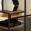 Pikkukuva 9 / 10: Rootz Computer Table - Desk - WorkStation - Paranna tuottavuutta - 150 cm x 48 cm x 125cm - Monitor Stand & 4 -vaiheinen hylly - teollisuussuunnittelu