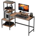 Pikkukuva 1 / 10: Rootz Computer Table - Desk - WorkStation - Paranna tuottavuutta - 150 cm x 48 cm x 125cm - Monitor Stand & 4 -vaiheinen hylly - teollisuussuunnittelu