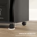 Miniatyrbild 5 av 10: Rootz Rollable Computer Table - Desk With Storage - Mobil Workstation - gott om lagringsutrymme - 80 x 48 x 75 cm, svart