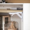 Pikkukuva 8 / 9: Rootzin taittopöytä - kokoontaitettava työpöytä - tilaa säästävä kaapin ovi - Kestävä MDF & kumipuu - 70x85x54cm, romahtunut 70x85x25cm