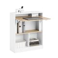 Pikkukuva 1 / 9: Rootzin taittopöytä - kokoontaitettava työpöytä - tilaa säästävä kaapin ovi - Kestävä MDF & kumipuu - 70x85x54cm, romahtunut 70x85x25cm