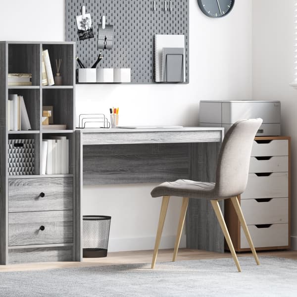 Datorbord Grå sonoma MDF 100 x 40 x 76 cm Enkelt Datorbord