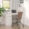 Miniatyrbild 1 av 2: Skrivbord vit 110x53x117 cm massiv furu