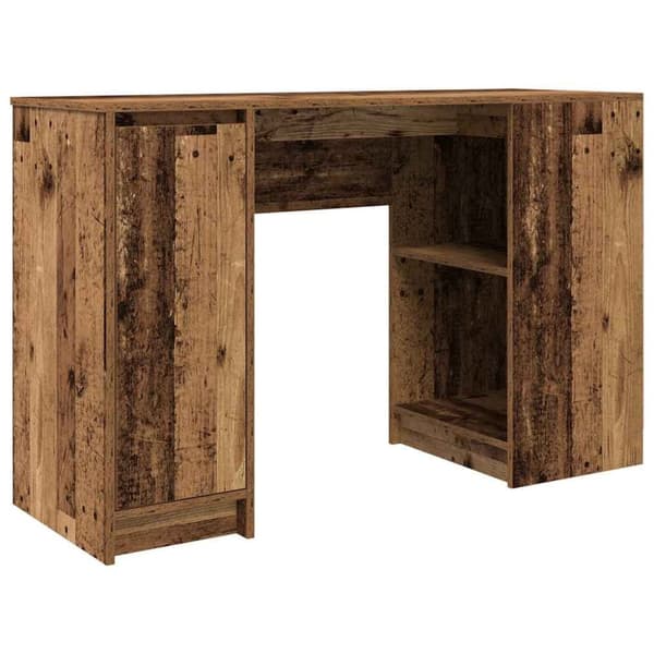 Skrivbord gammalt trä 120x42x76 cm konstruerat trä