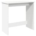 Miniatyrbild 2 av 2: Skrivbord vit 80x40x75 cm konstruerat trä