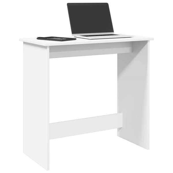 Skrivbord vit 80x40x75 cm konstruerat trä