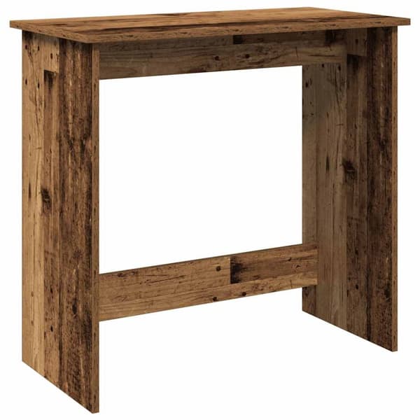 Skrivbord åldrat trä 80x40x75 cm konstruerat trä