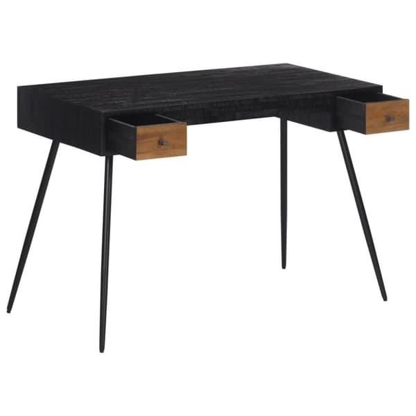 Skrivbord 117x56,5x75 cm massiv återvunnen teak
