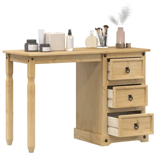 Sminkbord Corona 110x50x75 cm massiv furu